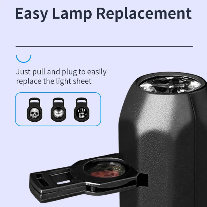 Multi-Theme USB Projector Light, Planetary, Halloween & Christmas
