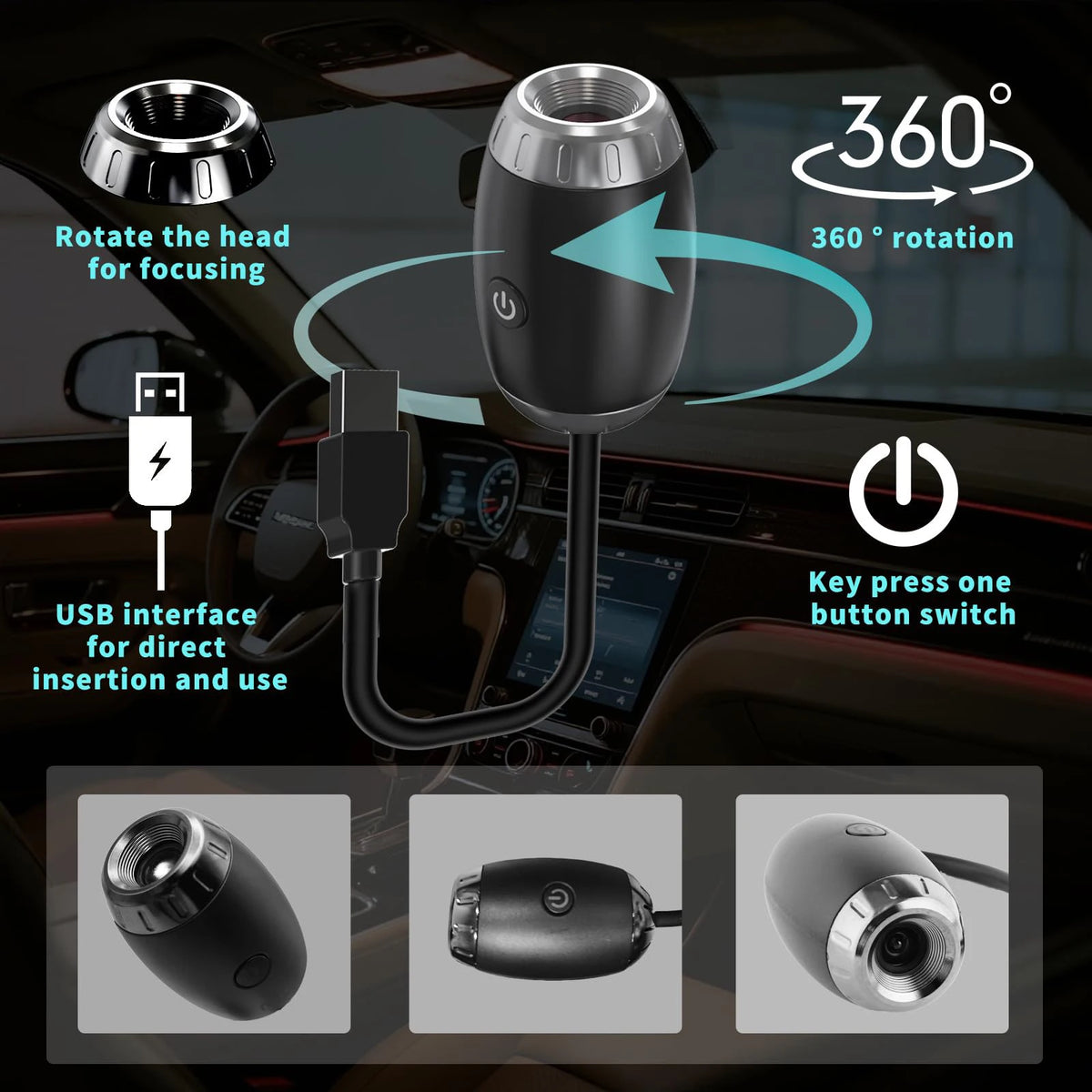 USB Galaxy Star Projector for Car & Room