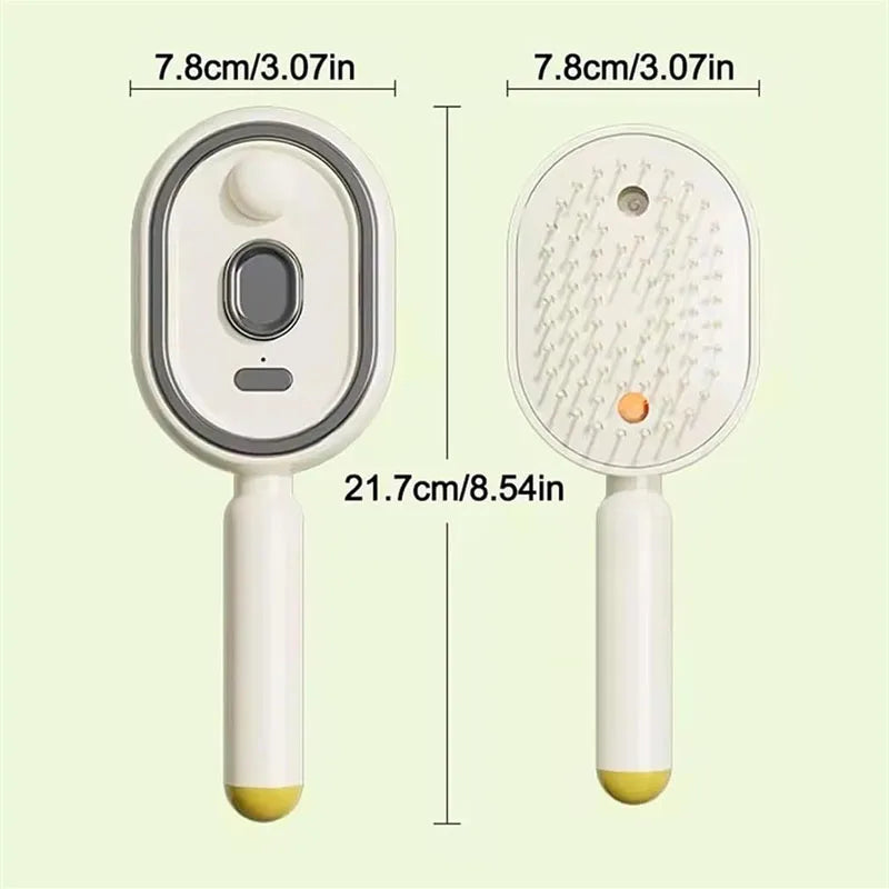 3-in-1 Electric Scalp Massage Brush - Steam Spray, Essential Oil, Self-Cleaning