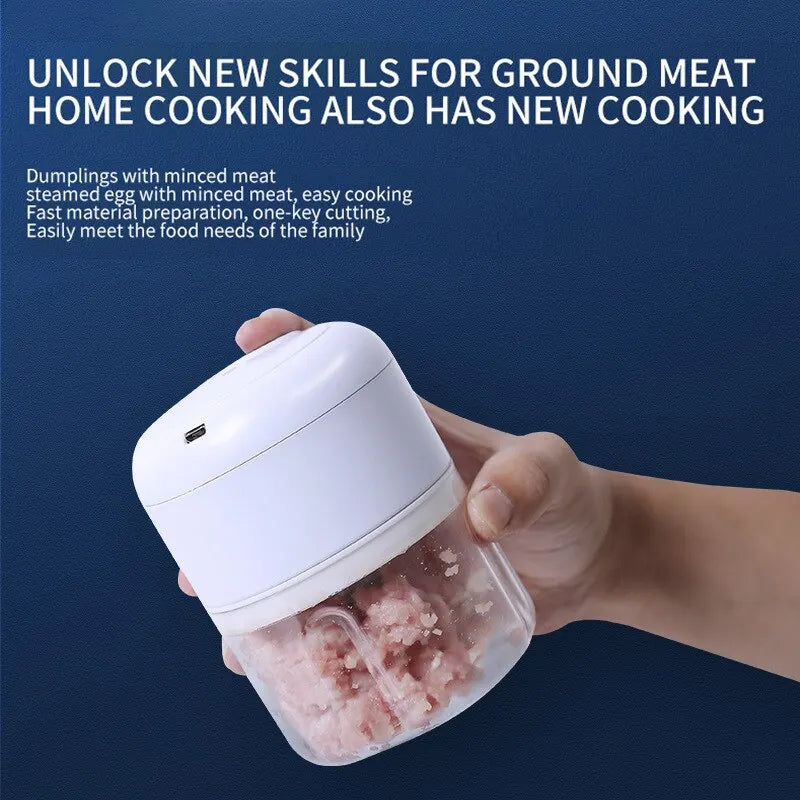 USB Mini Electric Garlic Chopper