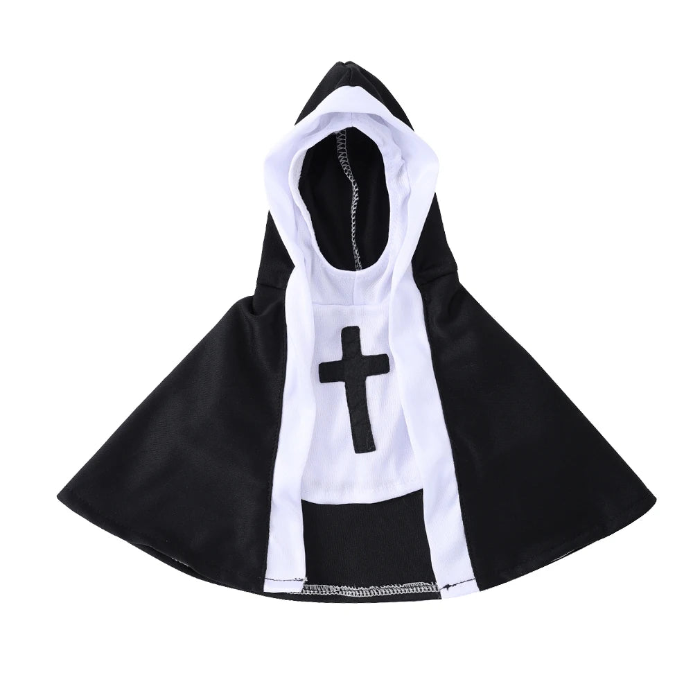 Halloween Pet Nun Costume for Cats & Small Dogs, XS–XL