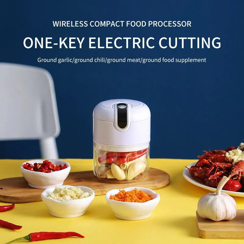 USB Mini Electric Garlic Chopper