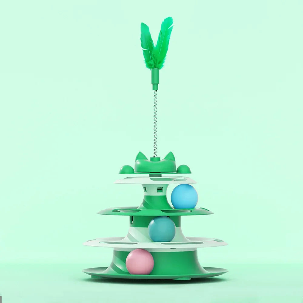 Interactive Cat Turntable Ball Toy