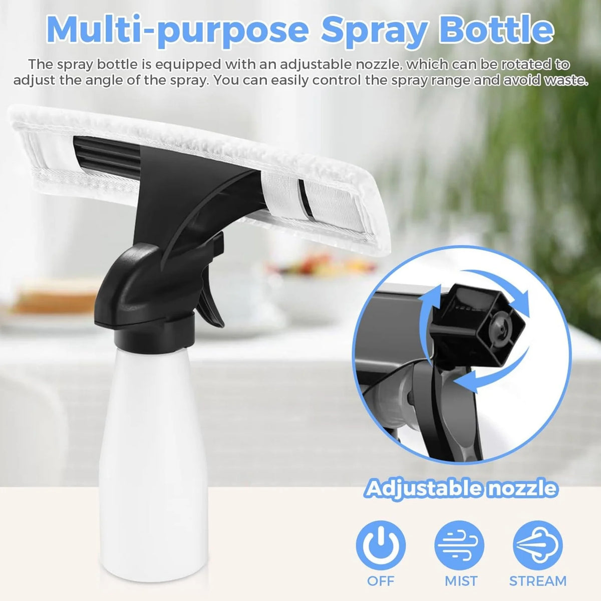 3-in-1 Cordless Window Vacuum Cleaner