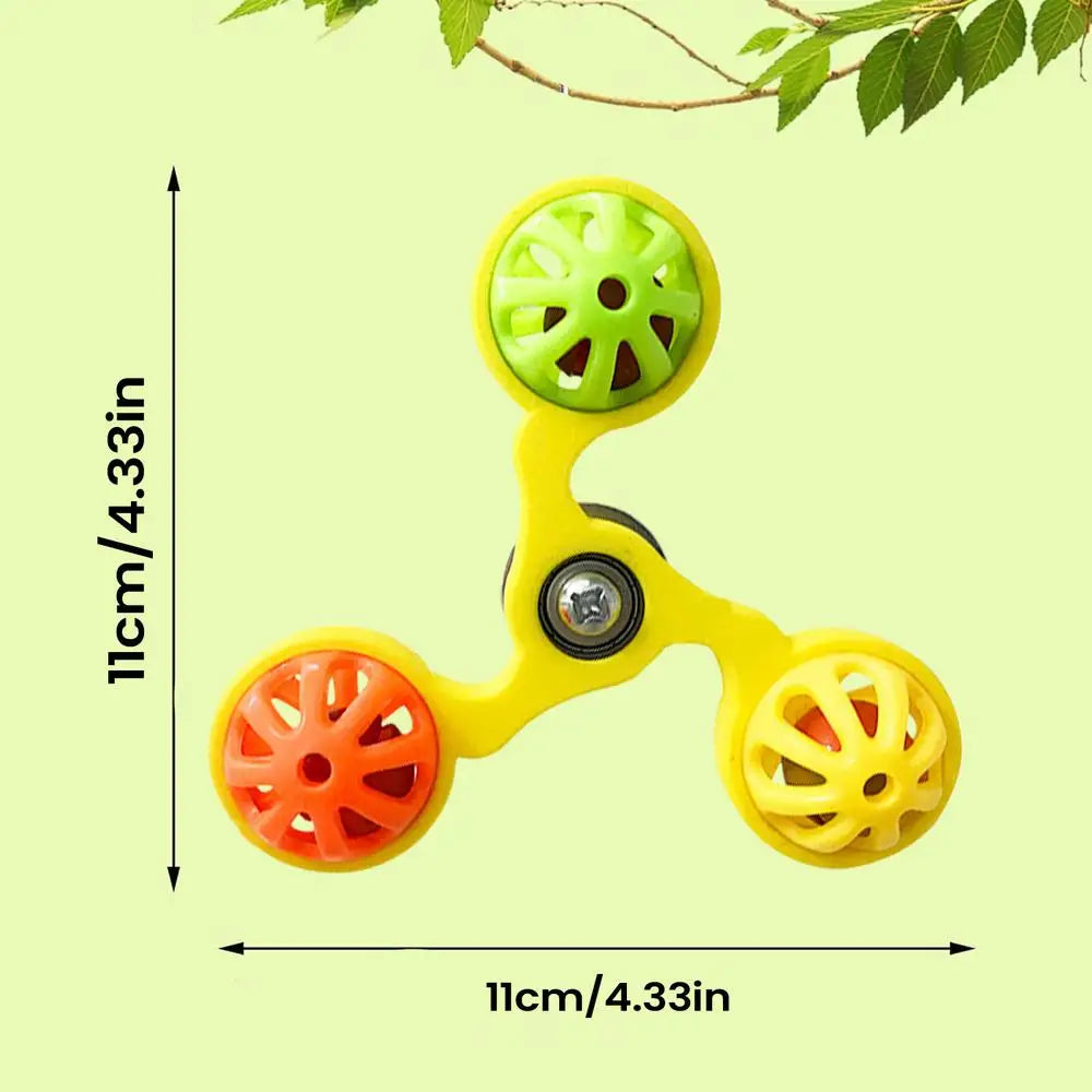 Bird Toys Interactive  Rotating Windmill Toy Bird Cage Toy For Parrots Rotating  For Stimulation Entertainment Play Chewing toy