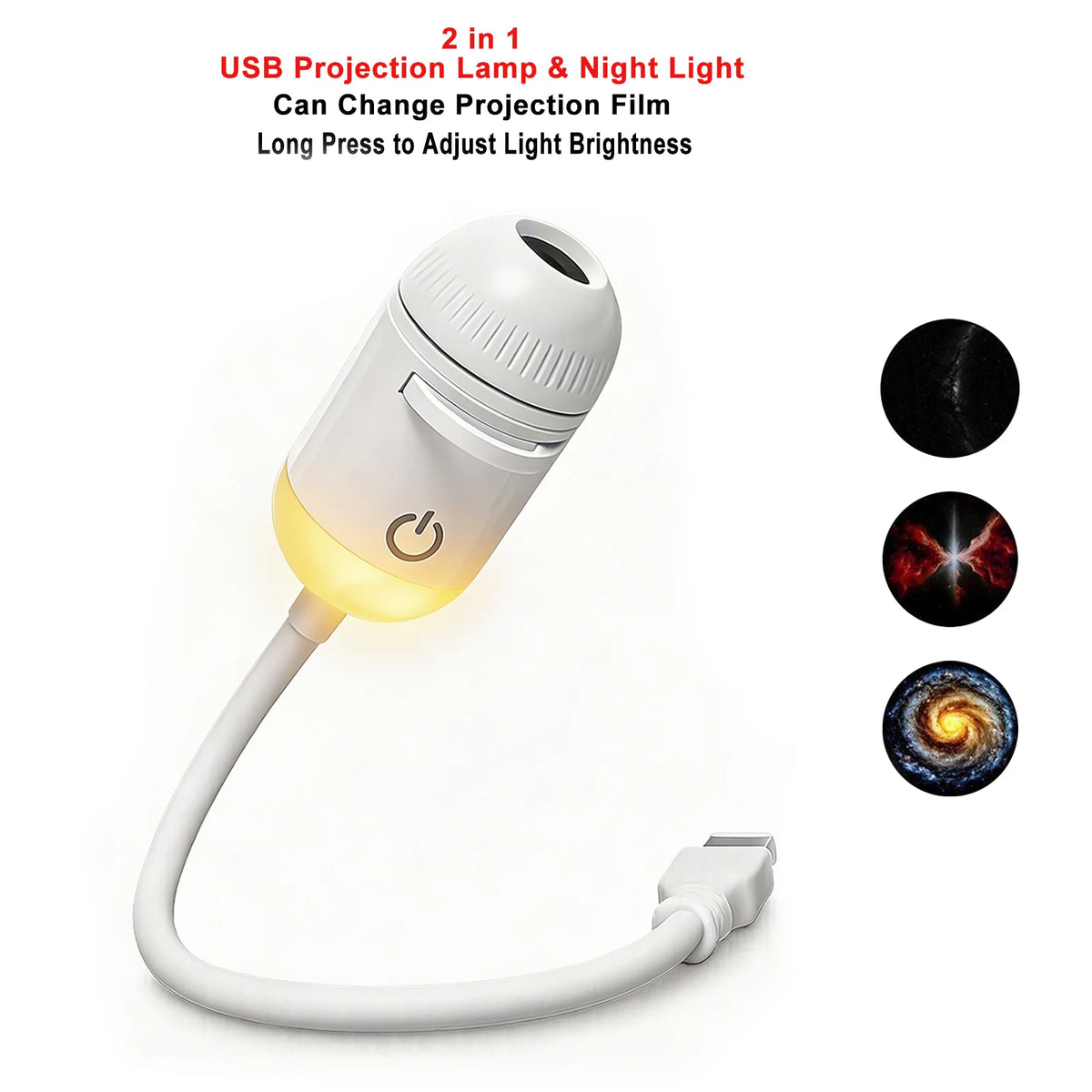 USB Galaxy Star Projector for Car & Room