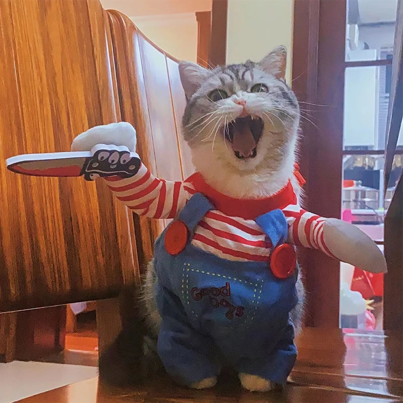 Halloween Cosplay Pet Costume for Cats & Small Dogs, XS–XL