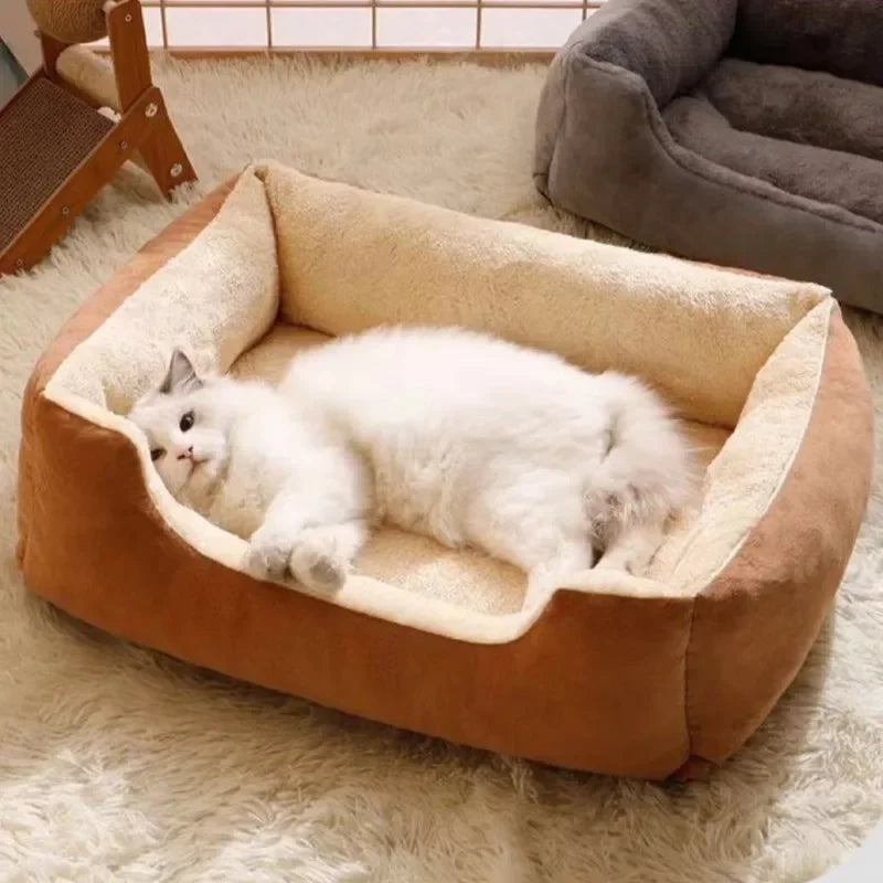 Plush Cozy Pet Bed & Mat