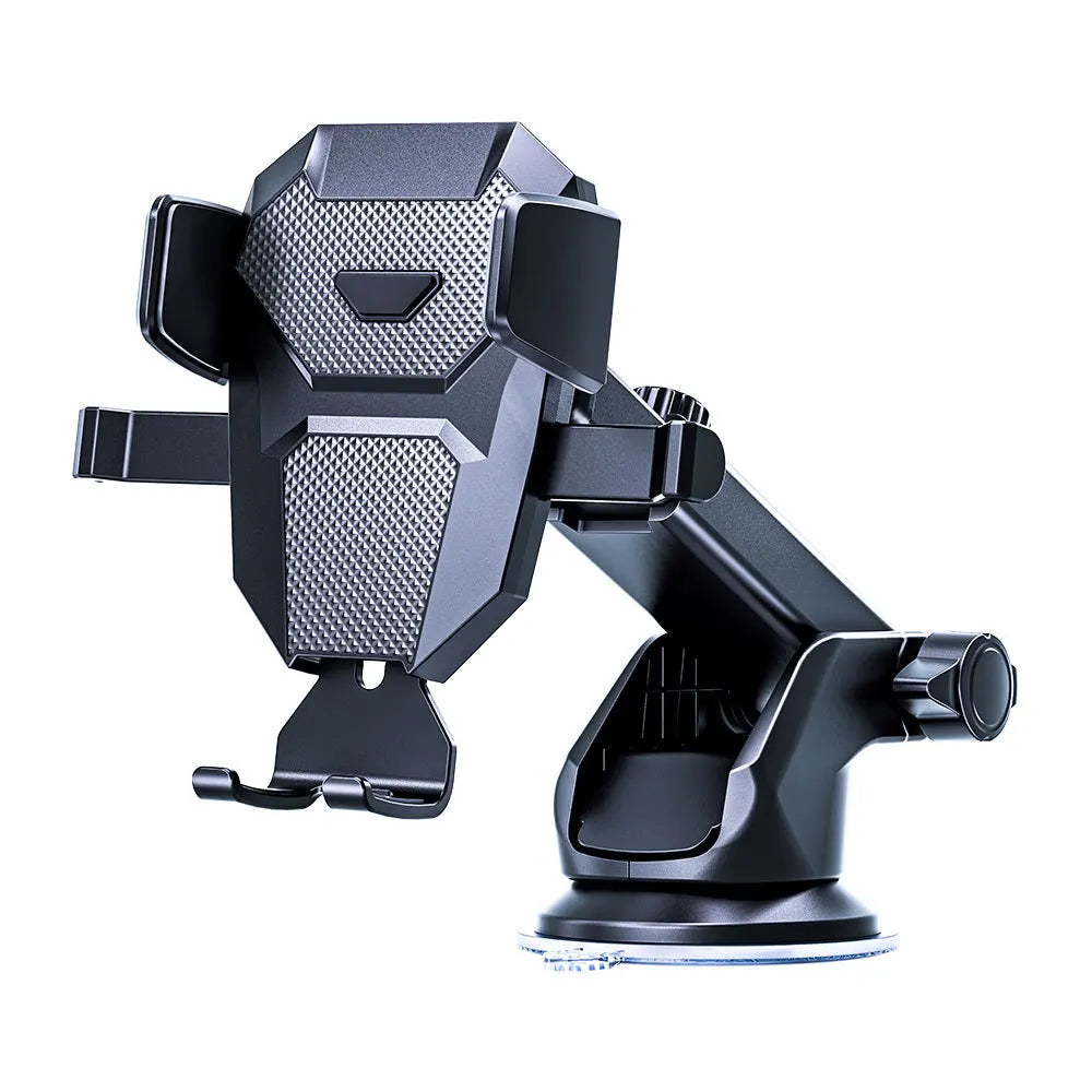 Auto-Locking Car Phone Holder - Telescopic Suction Cup and Vent Mount