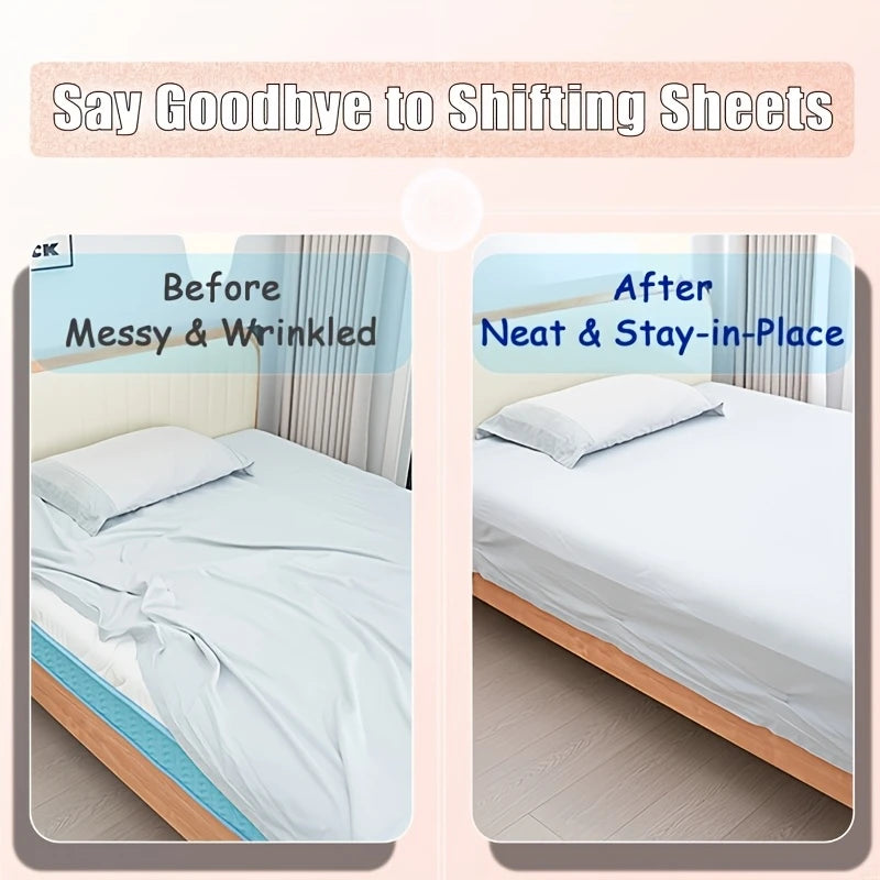 4-Piece Bed Sheet Holder Clips, Folding Non-Slip Fasteners
