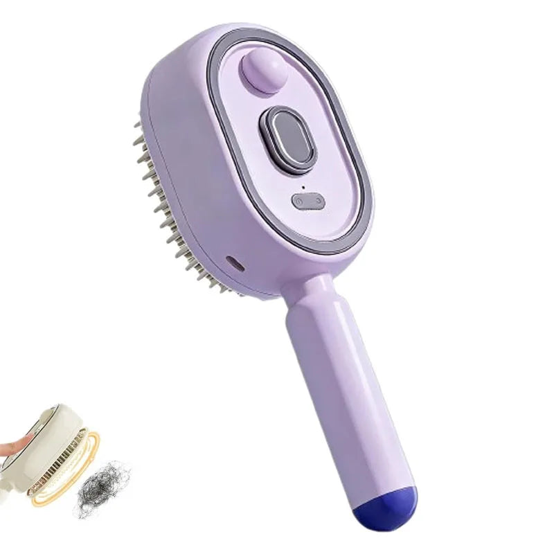 3-in-1 Electric Scalp Massage Brush - Steam Spray, Essential Oil, Self-Cleaning