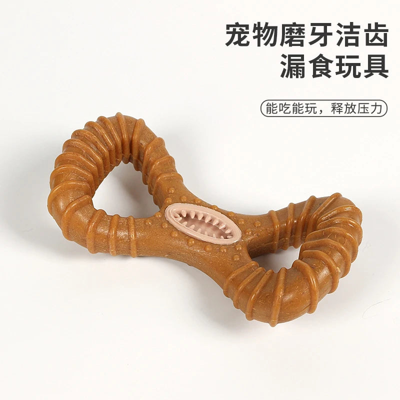 Dog Toy Is Durable and Chew-Resistant, Dispenses Treats, Grinds Teeth, Cleans Teeth, Educational and Interactive Pet Supplies