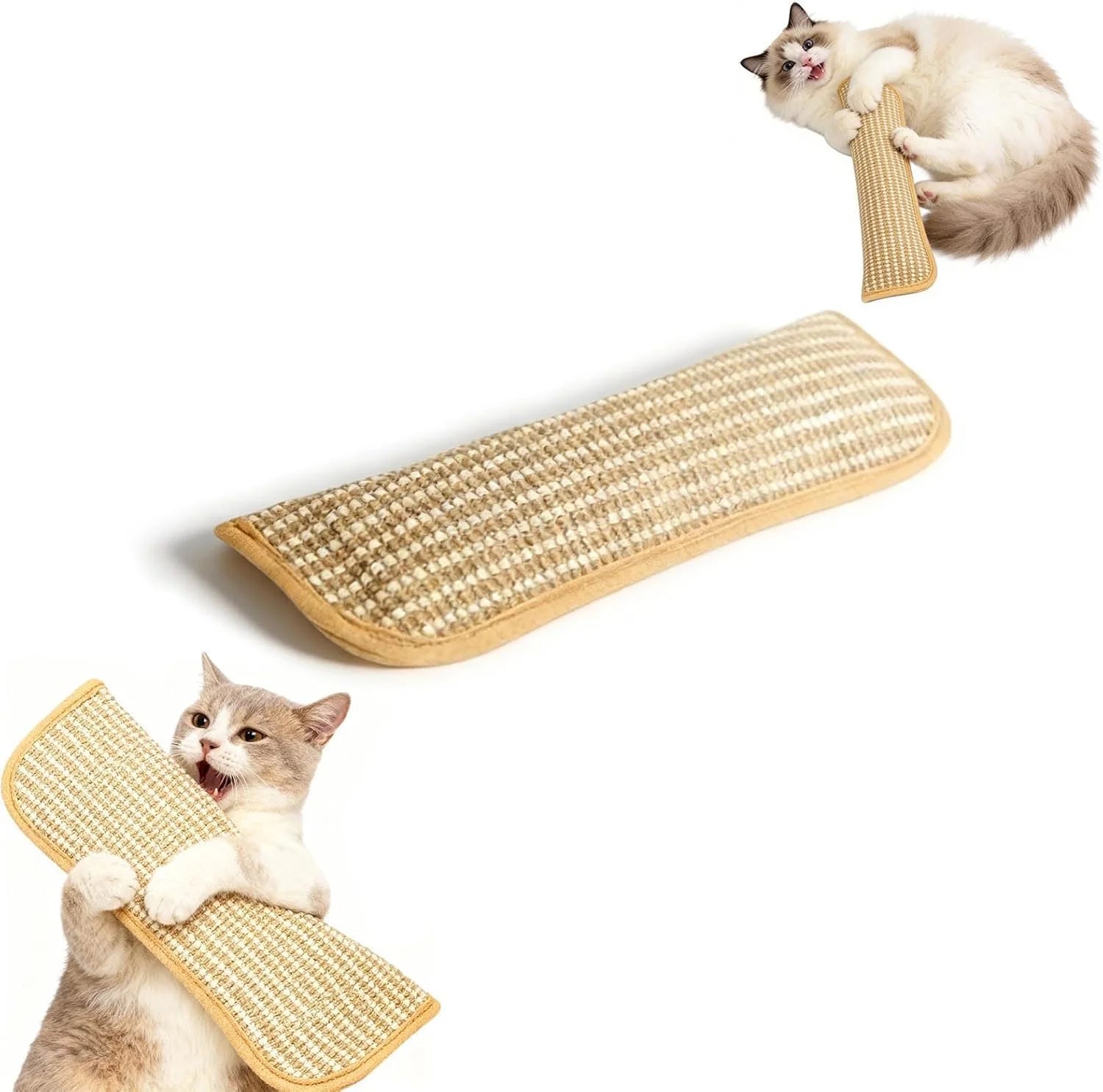 Cat Toy,Interactive Catnip Chew Toy,Durable Catnip Kicker Soft Sisal Pillow with Organic Catnip for Kittens and Adult Cats