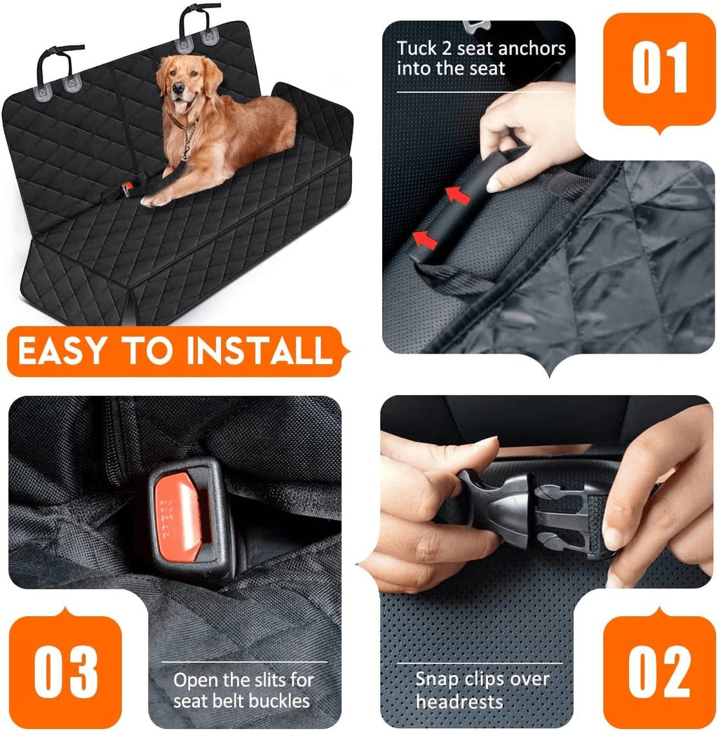Dog Car Seat Cover, Back Seat Cover for Dogs Pet Car Seat Protector